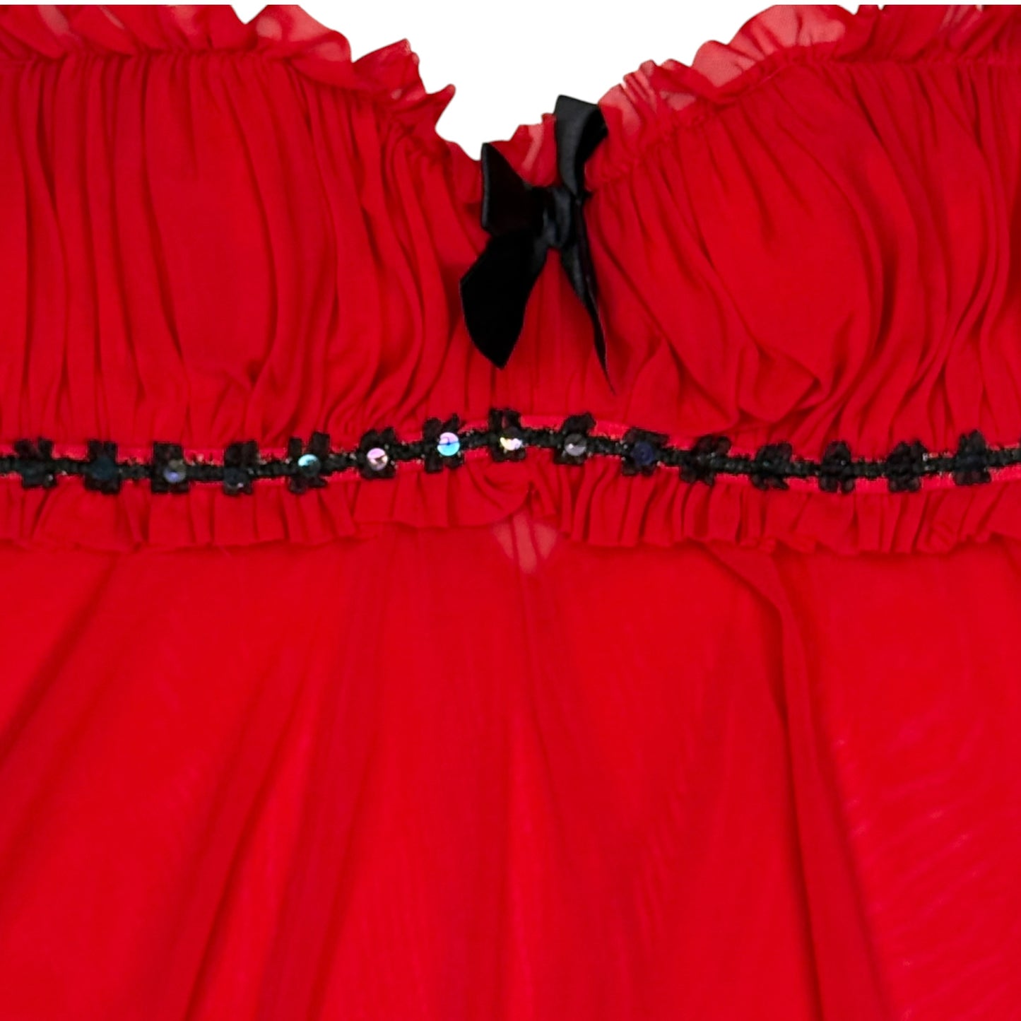 RETURN OF THE FLY RED BABYDOLL TANK TOP -  XS/S