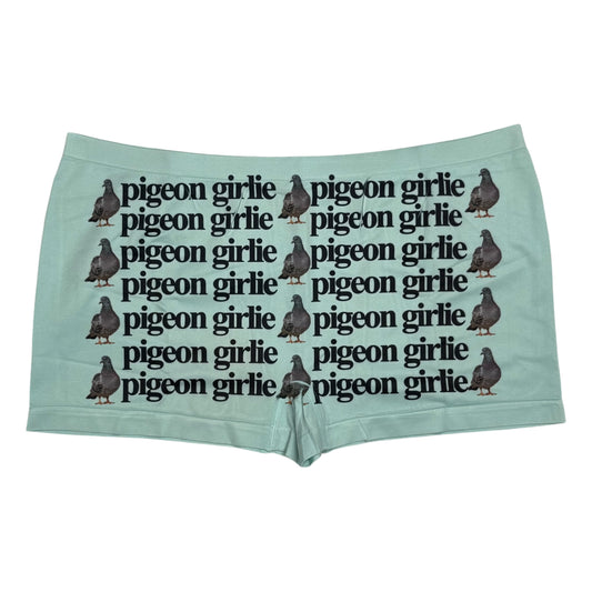 PIGEON GIRLIE SEAFOAM GREEN BOYSHORT UNDIES - 2XL