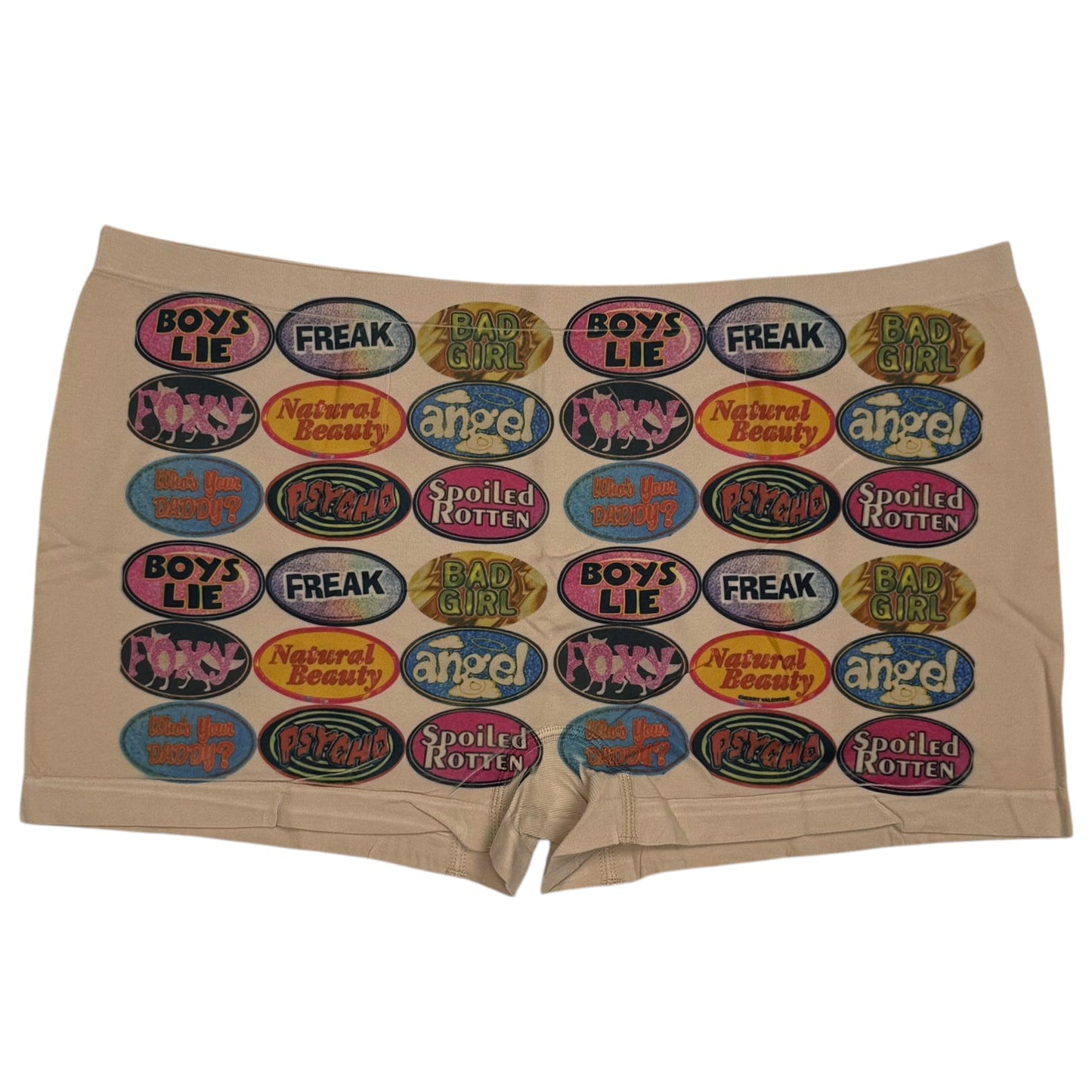 QUARTER MACHINE NUDE BOYSHORT UNDIES - 2XL