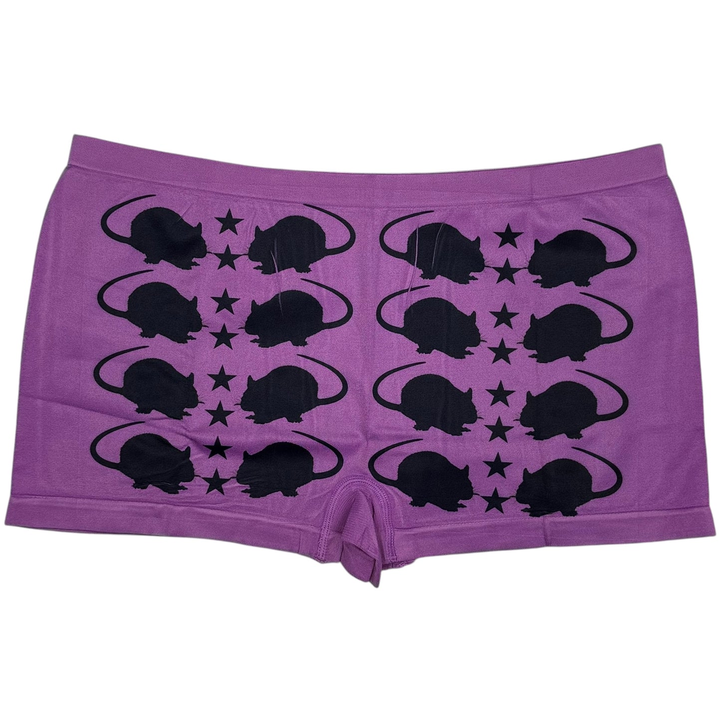 RAT STAR PURPLE BOYSHORT UNDIES - 2XL