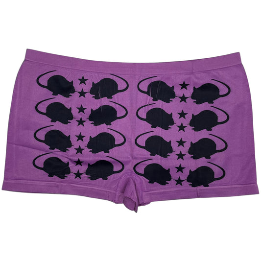 RAT STAR PURPLE BOYSHORT UNDIES - 2XL