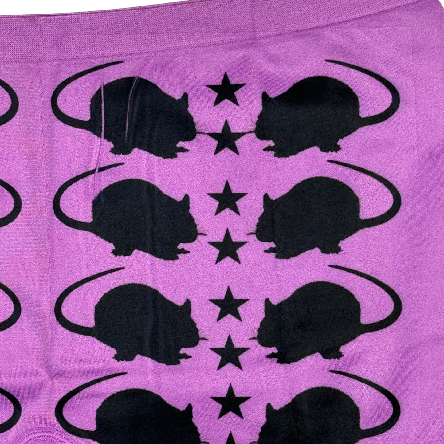 RAT STAR PURPLE BOYSHORT UNDIES - 2XL
