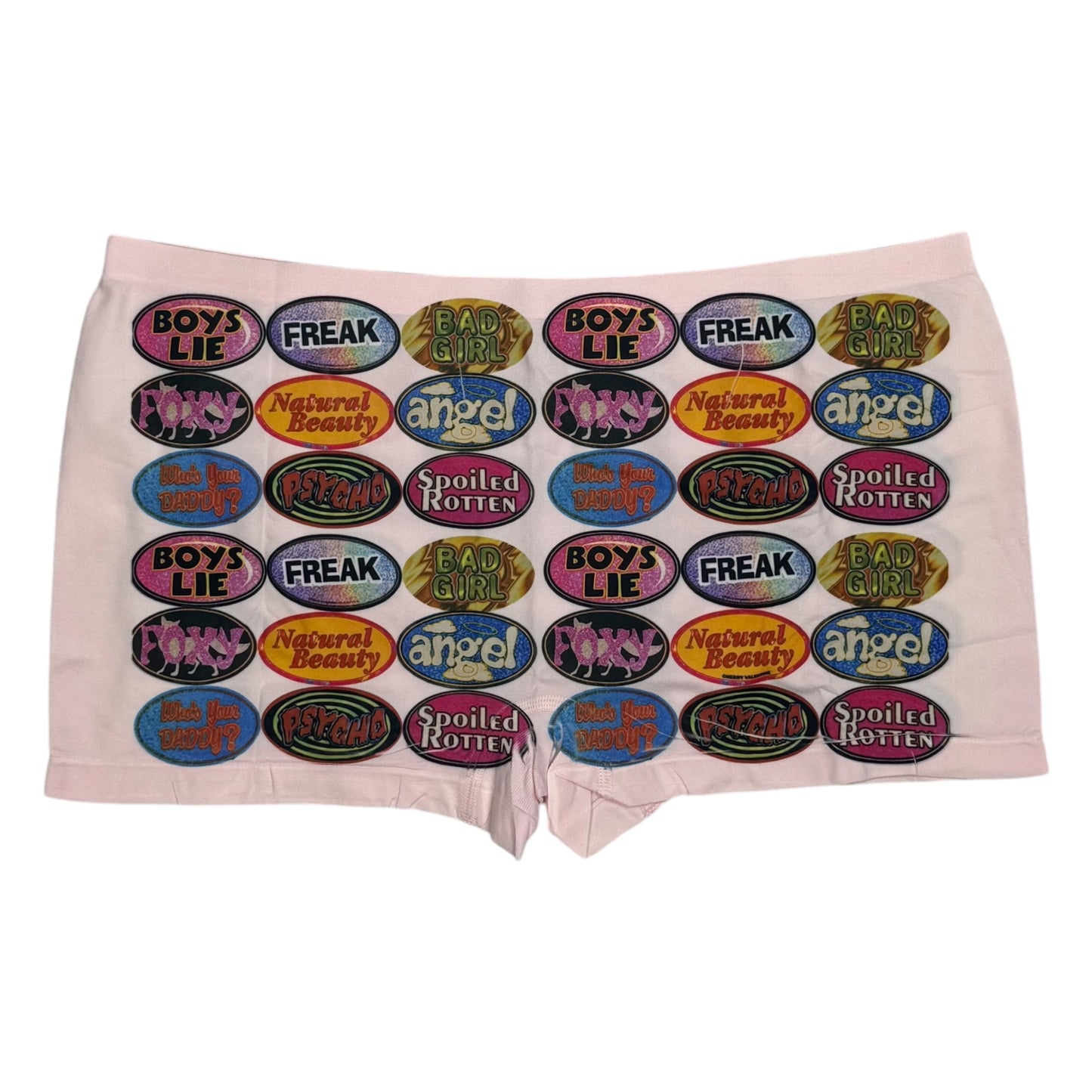 QUARTER MACHINE PEACH BOYSHORT UNDIES - 2XL