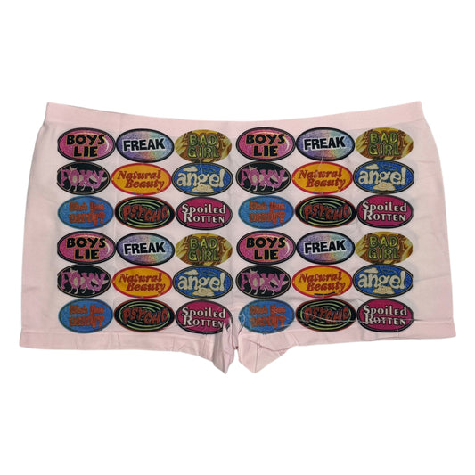 QUARTER MACHINE PEACH BOYSHORT UNDIES - 2XL