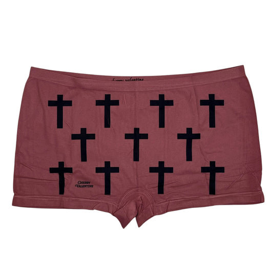 CROSS MAUVE BOYSHORT UNDIES - 2XL