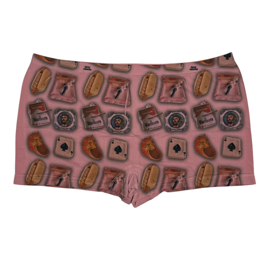ASHTRAY PINK BOYSHORT UNDIES - 2XL