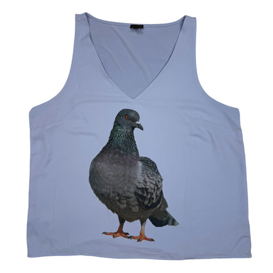 MY BABY PIGEON BLUE TANK - 2XL