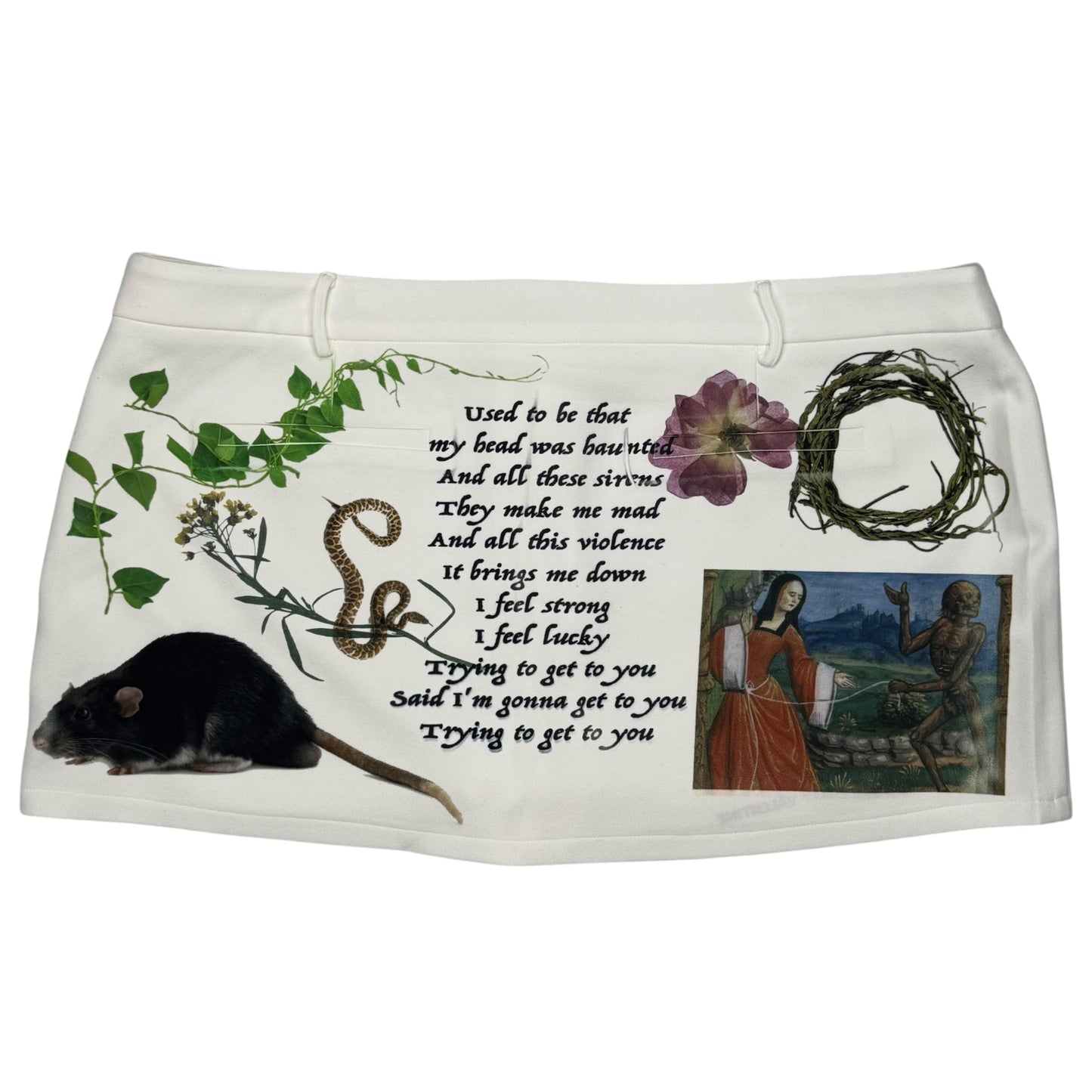 HAUNTED BATS MINI SKIRT - 2XL