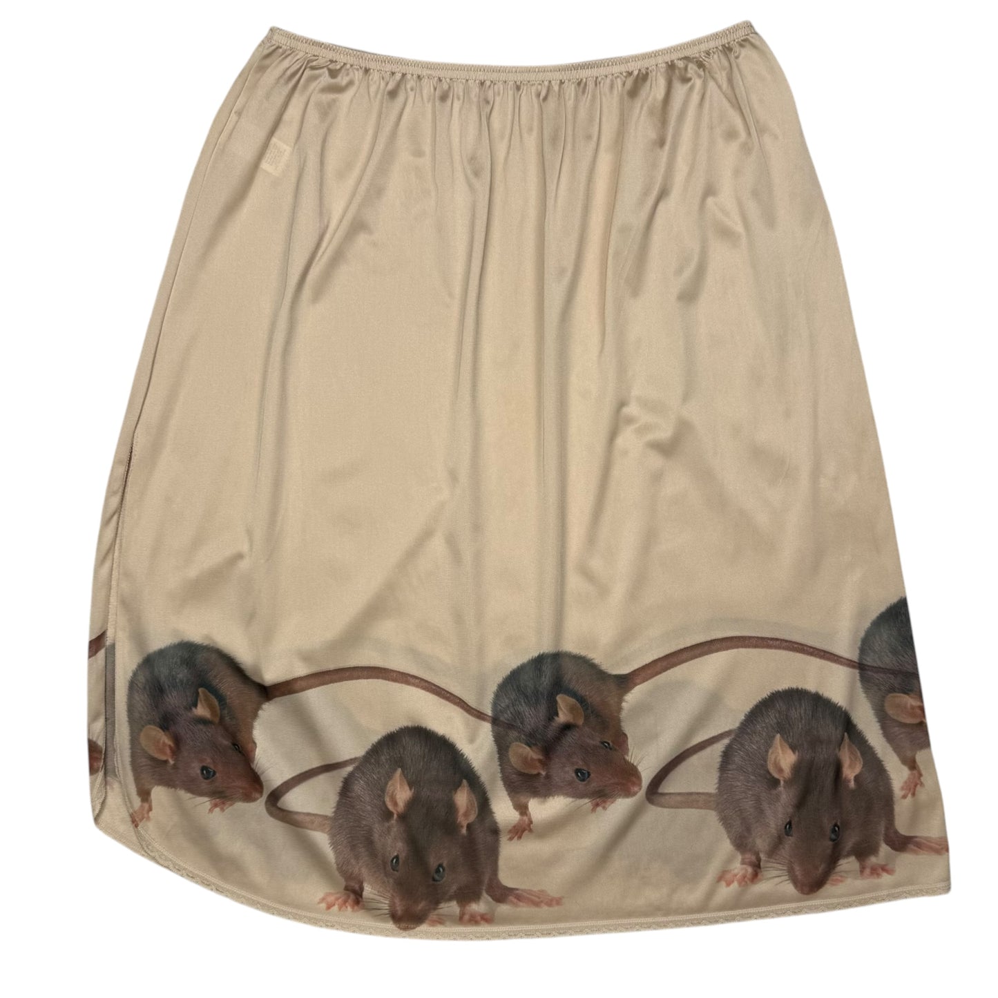 RAT FRIENDS CHAMPAGNE SKIRT - L