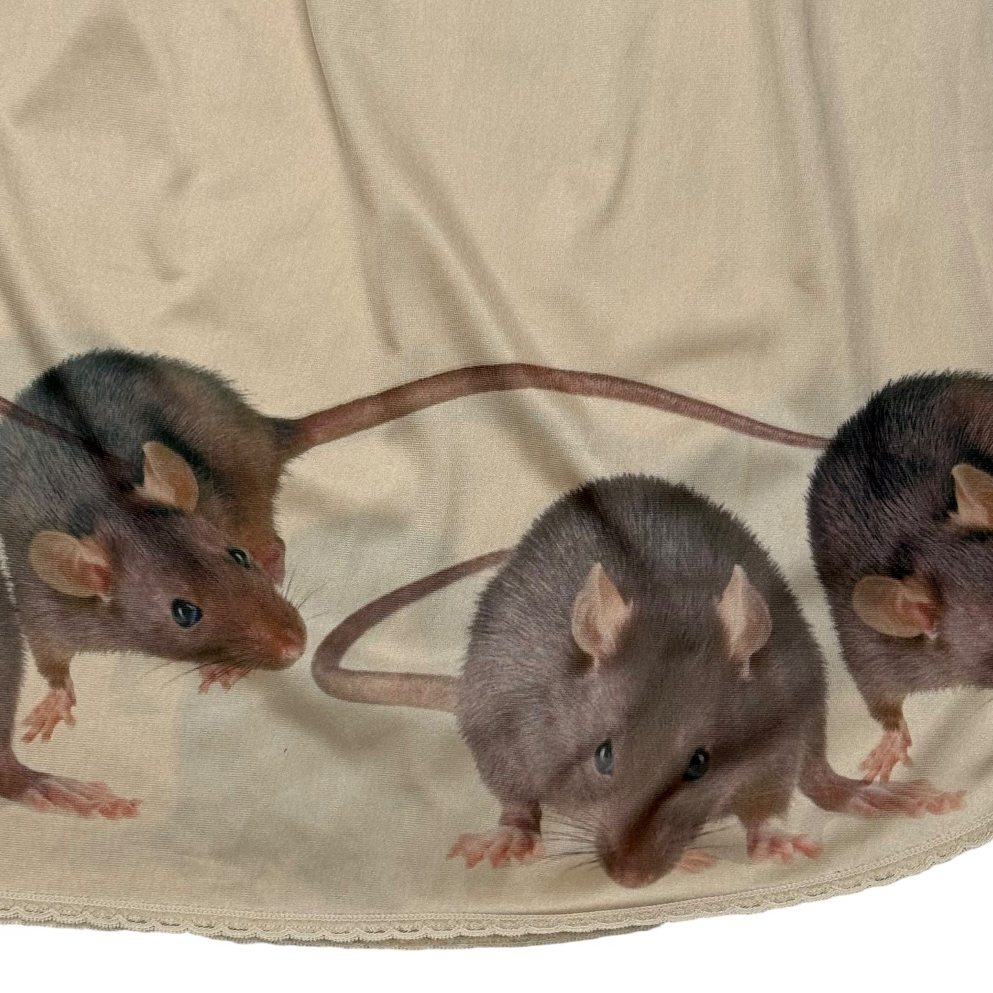 RAT FRIENDS CHAMPAGNE SKIRT - L