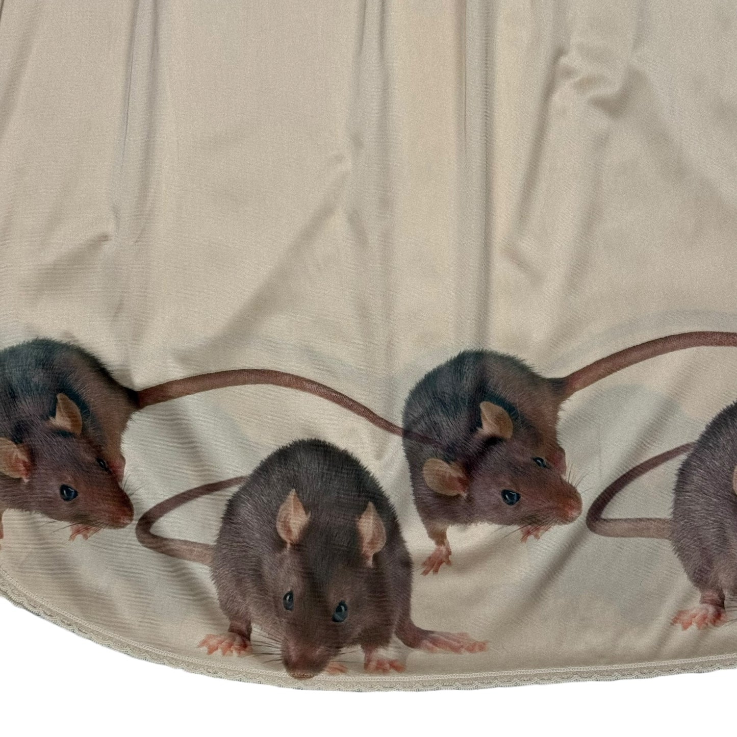 RAT FRIENDS CHAMPAGNE SKIRT - L