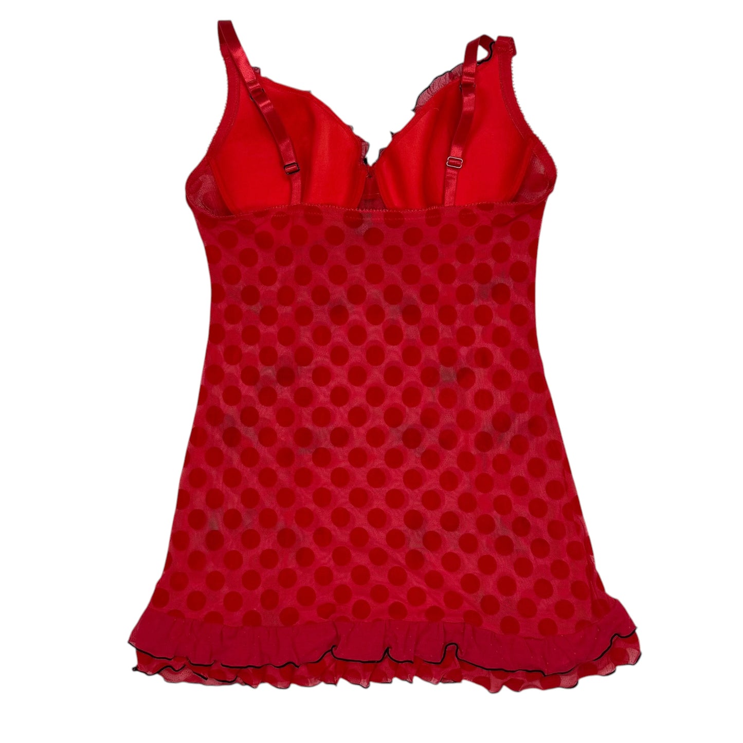 FLY RED POLKA DOT BABYDOLL DRESS - 2X