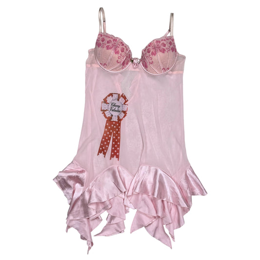AWARD RIBBON PINK BABYDOLL DRESS - XL