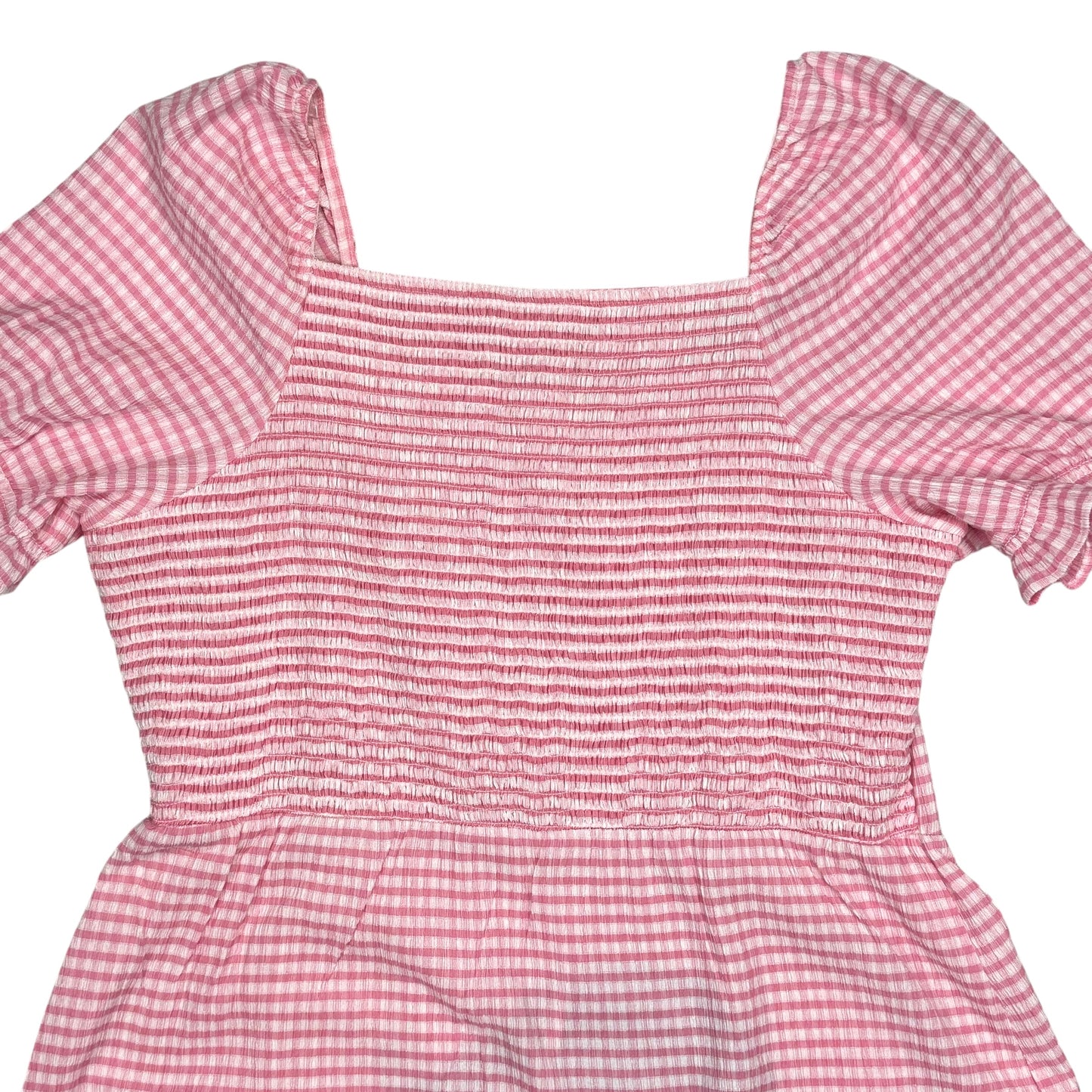 BIG RAT PINK GINGHAM DRESS - 2X