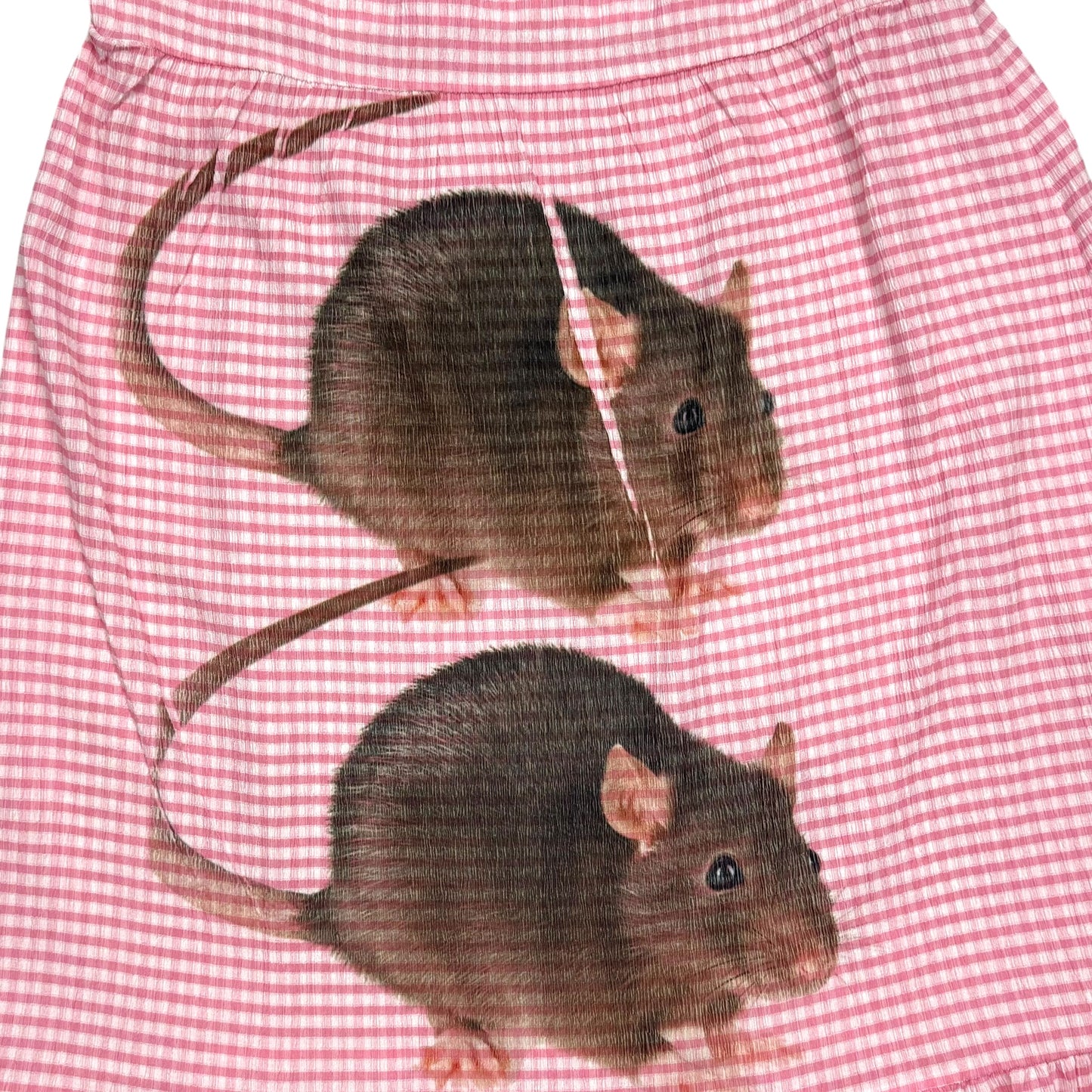 BIG RAT PINK GINGHAM DRESS - 2X