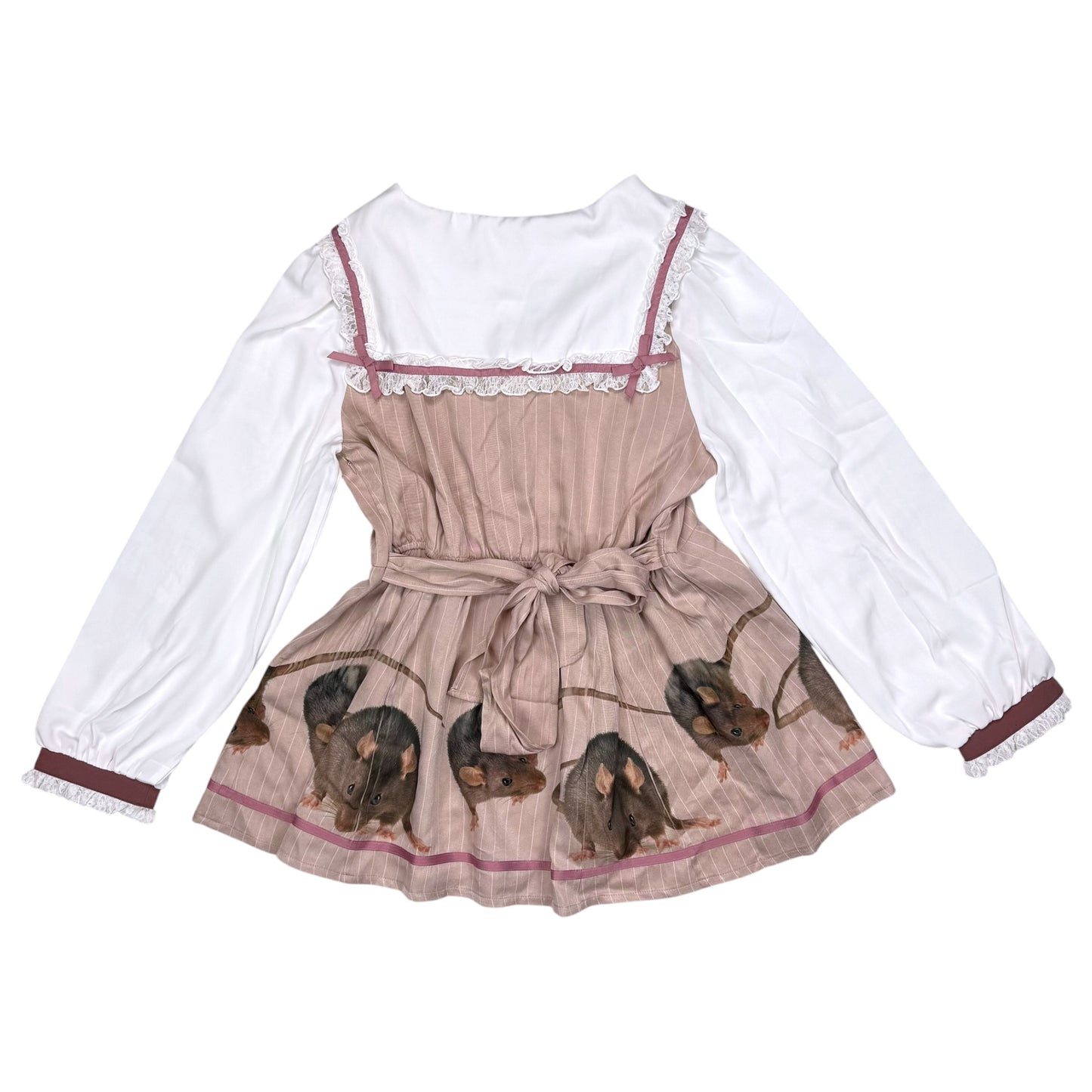 RAT FRIENDS MAUVE LOLITA  DRESS - XL