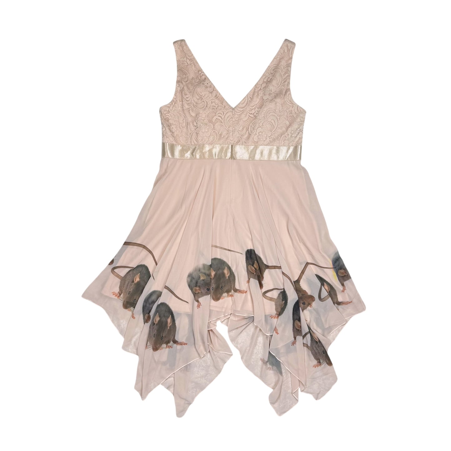 RAT FRIENDS NUDE SLEEVELESS DRESS - 2X