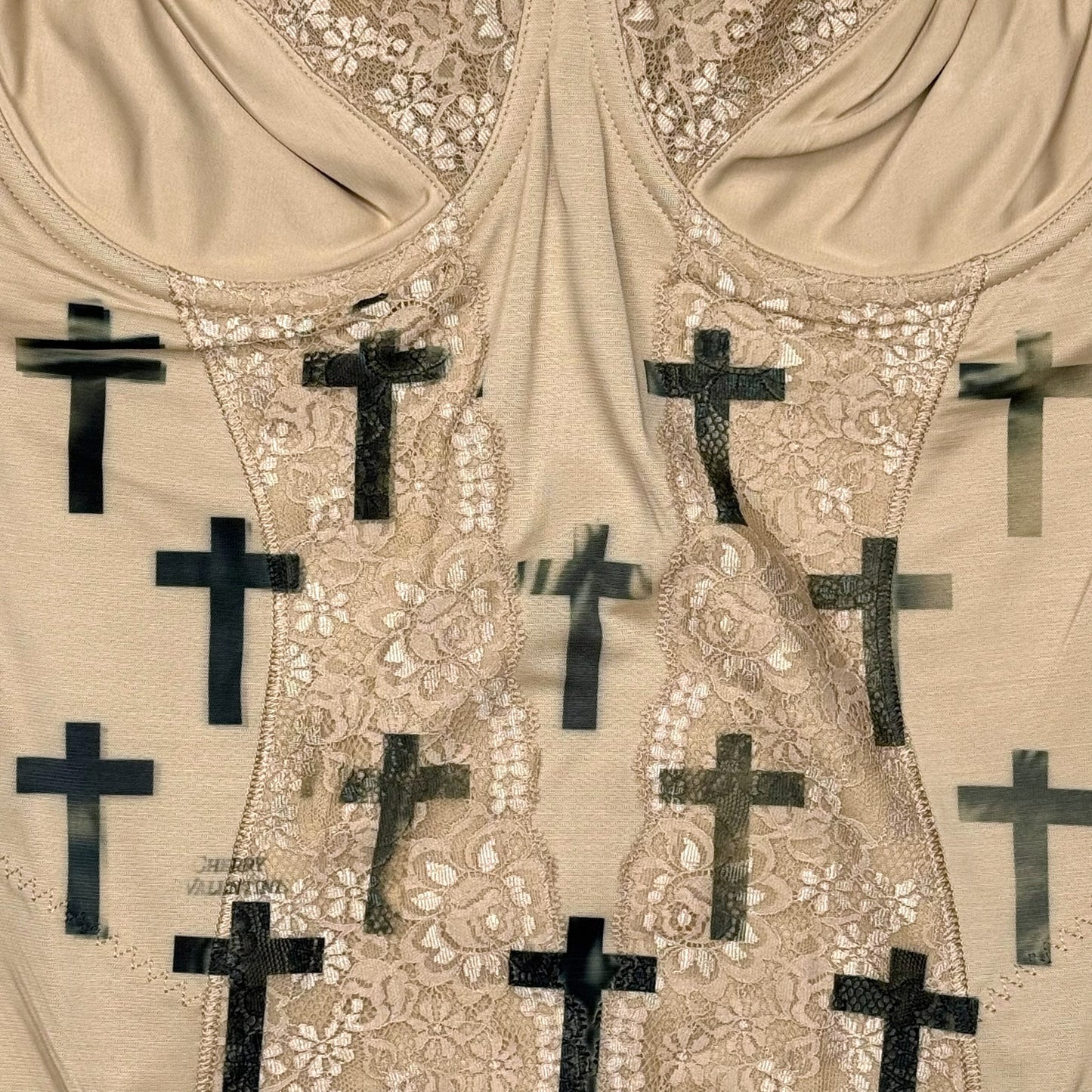 CROSS NUDE BODYSUIT - 40D
