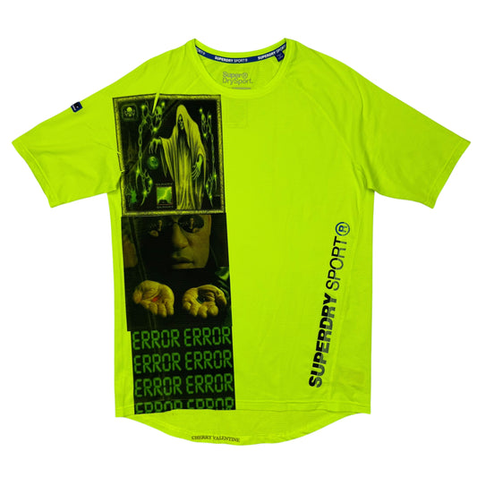 OLDER BRO 2000 NEON GREEN MEN'S SHIRT - L