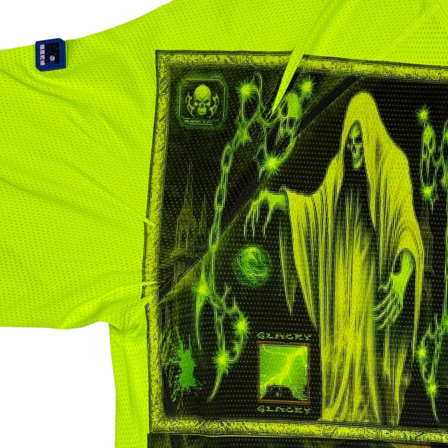 OLDER BRO 2000 NEON GREEN MEN'S SHIRT - L