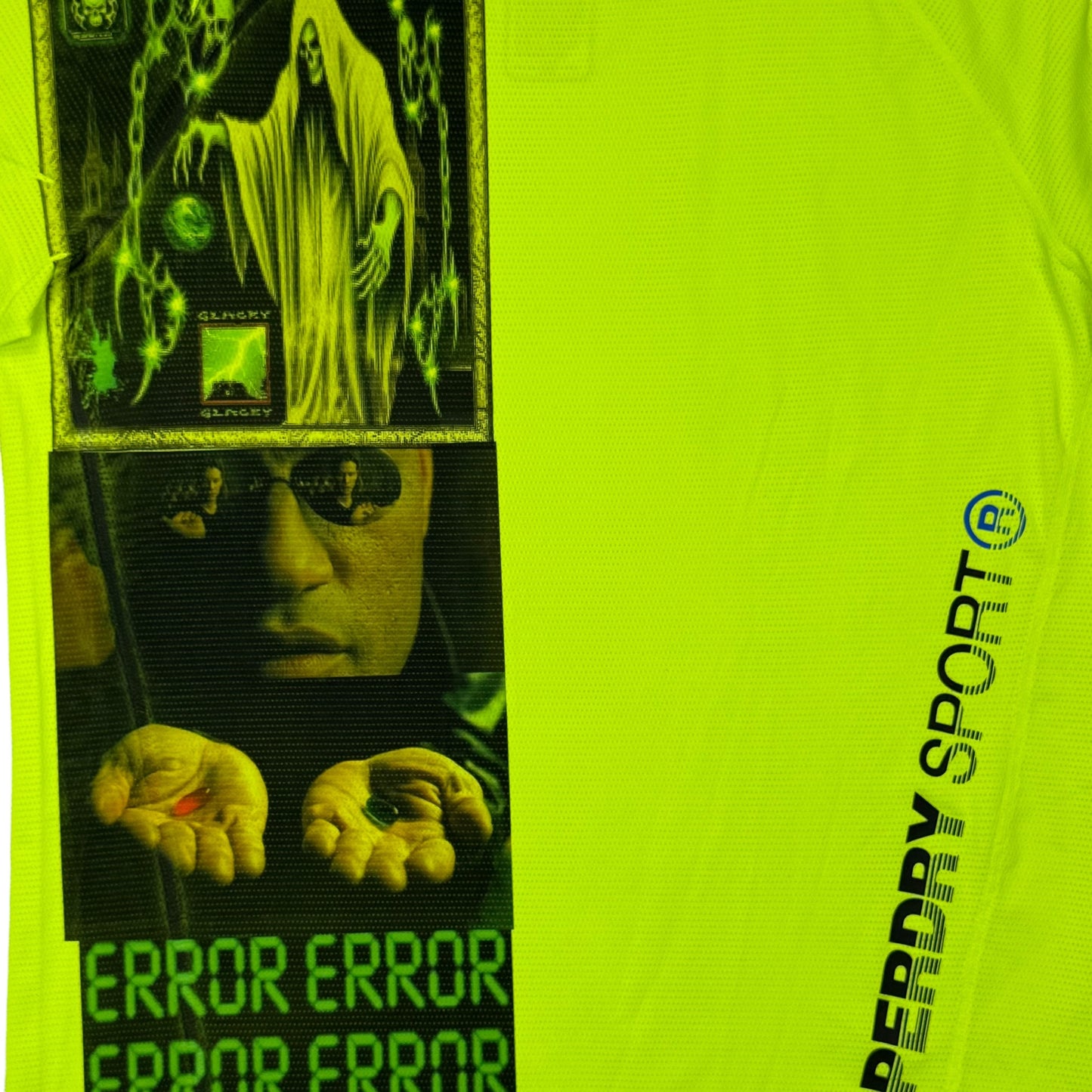 OLDER BRO 2000 NEON GREEN MEN'S SHIRT - L