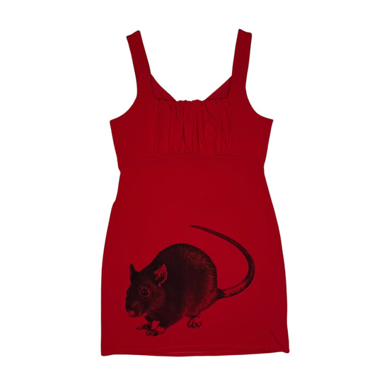 BIG RAT SEXY RED DRESS - L