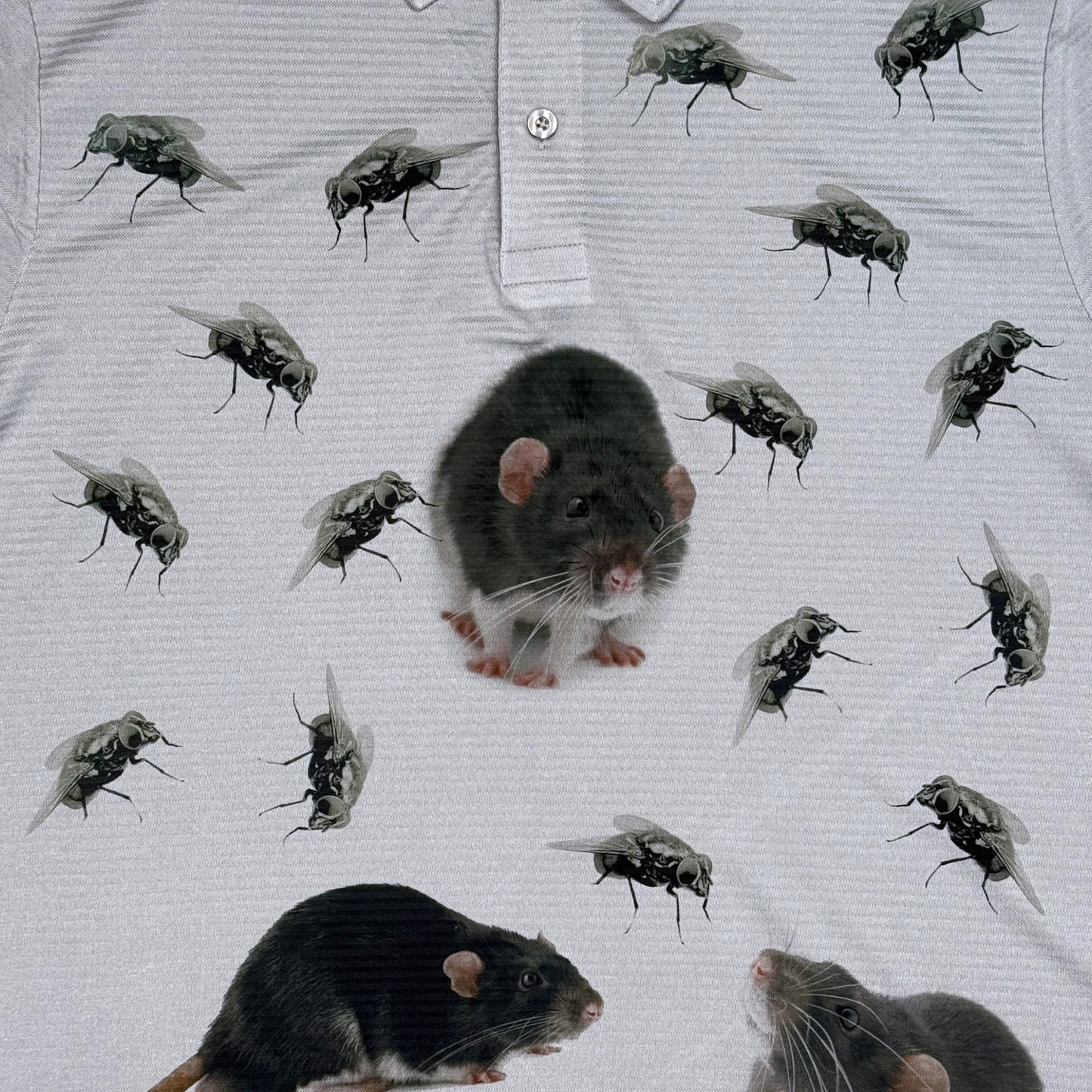 RATS FLY GREY MEN'S SHIRT - 2XL