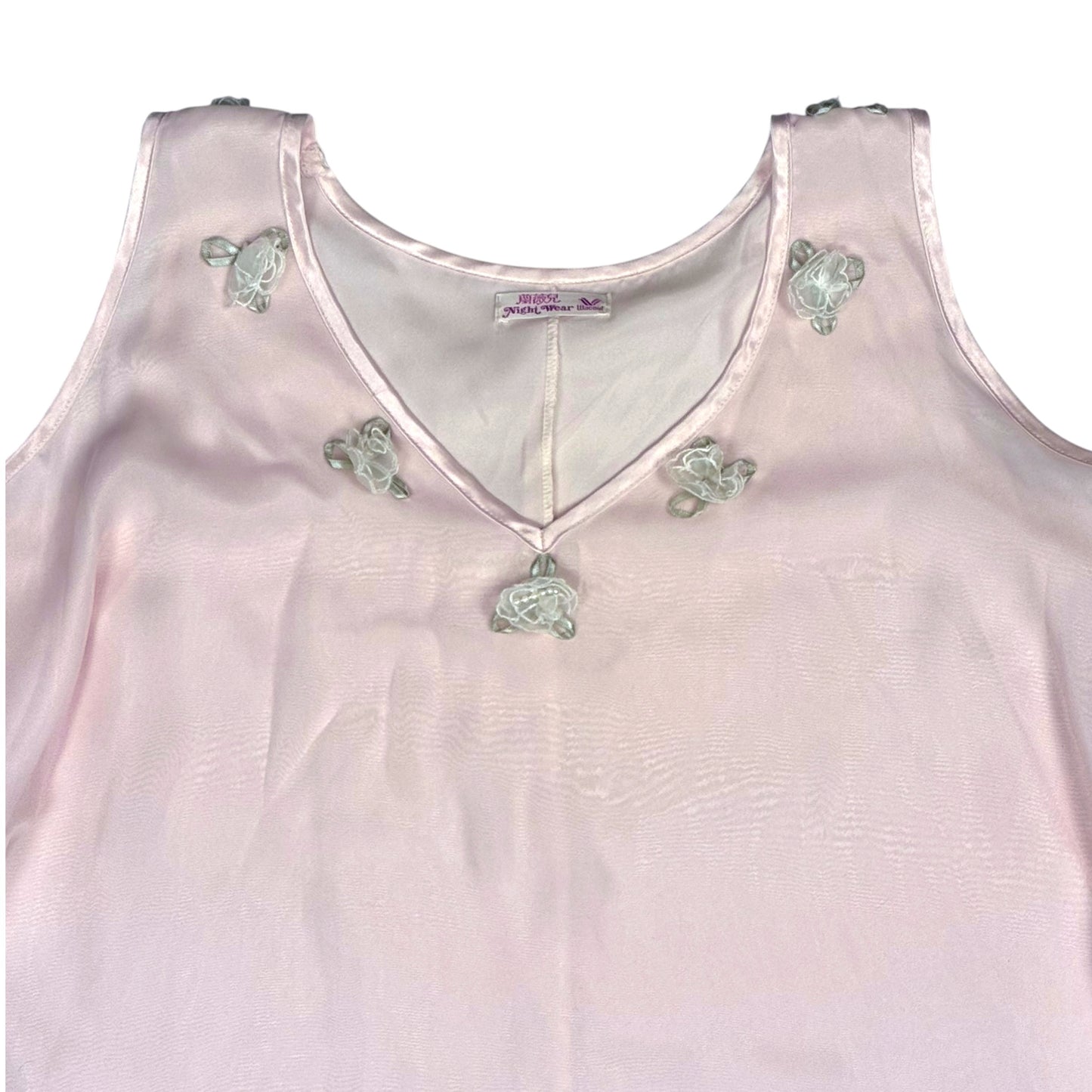 RAT LINE UP PINK ROSETTE NIGHTIE -XL
