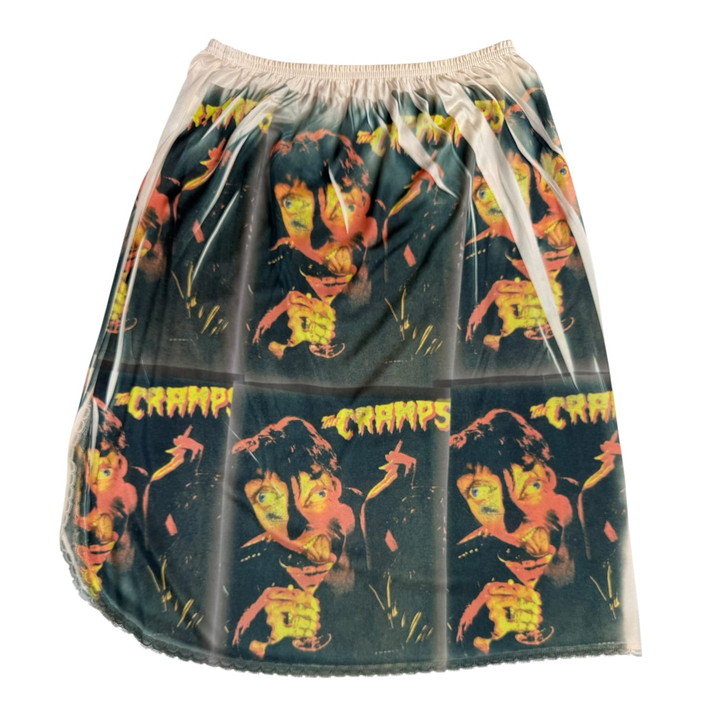 CRAMPS EYEBALL LACE SKIRT - S