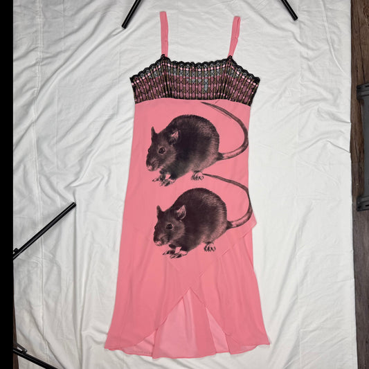 BIG RAT PINK SAMPLE DRESS - L
