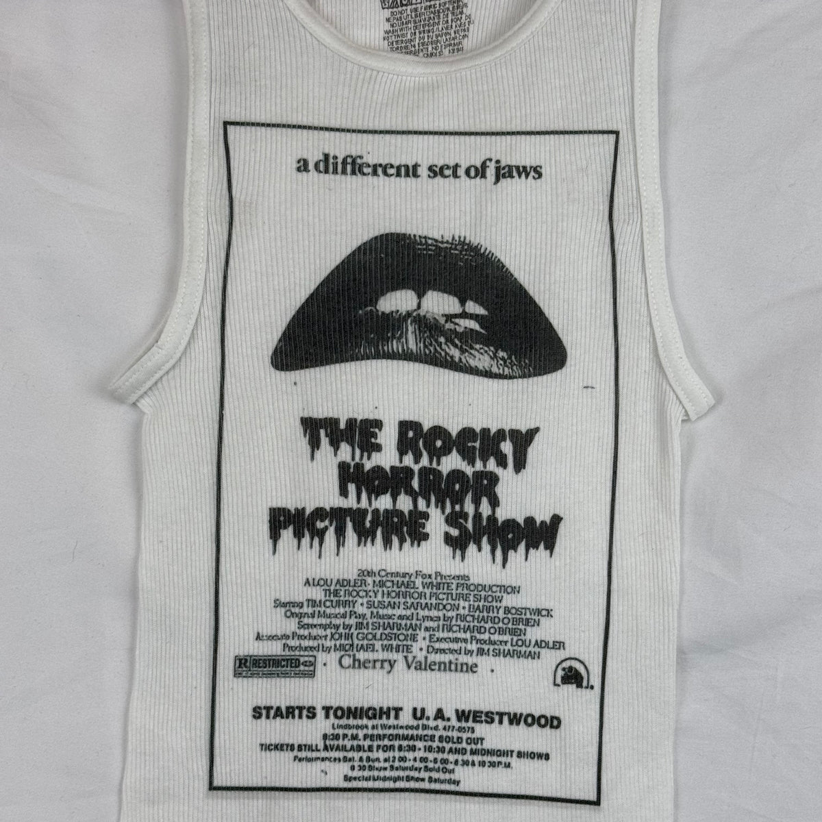 ROCKY HORRY SAMPLE TANK #1  - YOUTH EXTRA LARGE