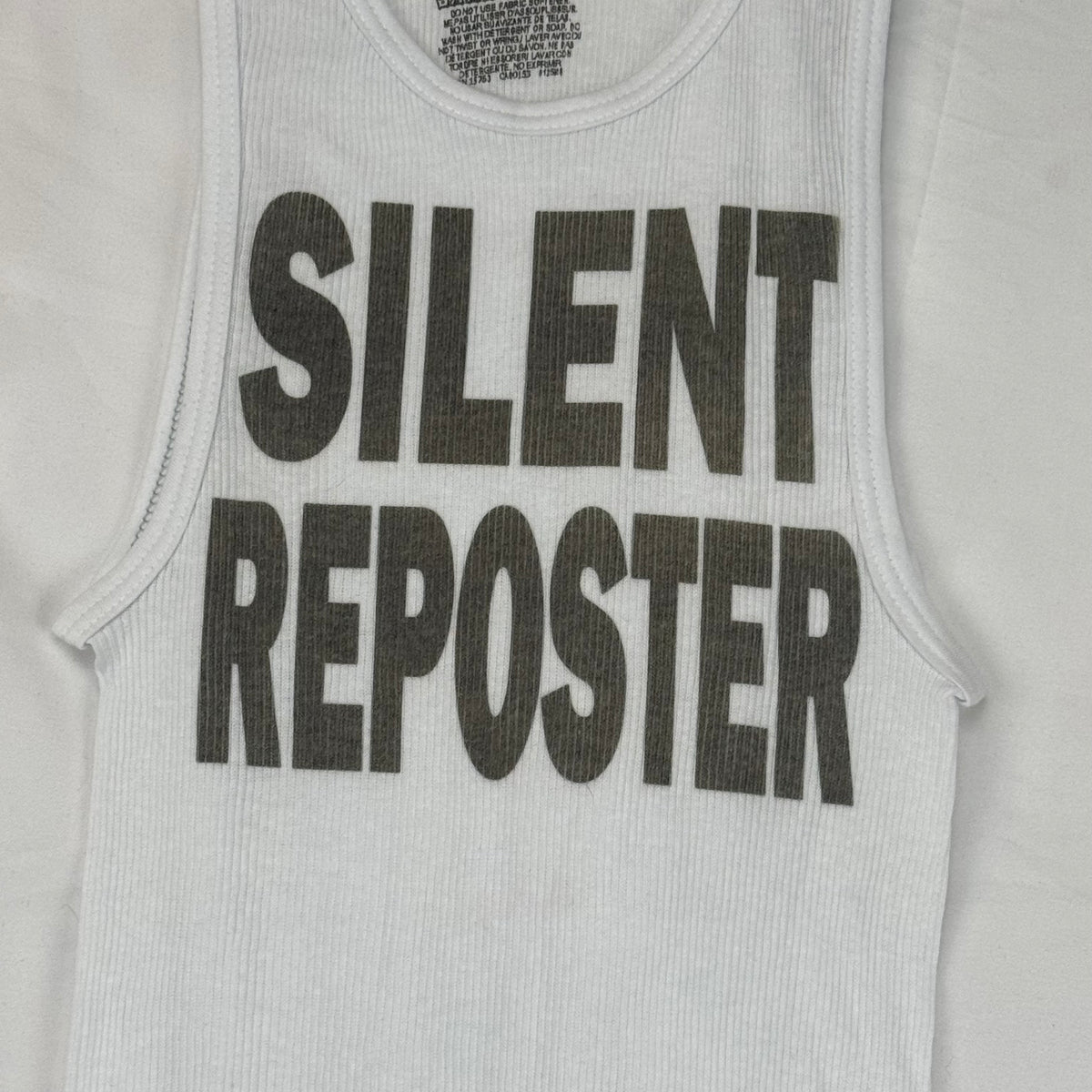SILENT REPOSTER SAMPLE TANK #1  - YOUTH EXTRA LARGE