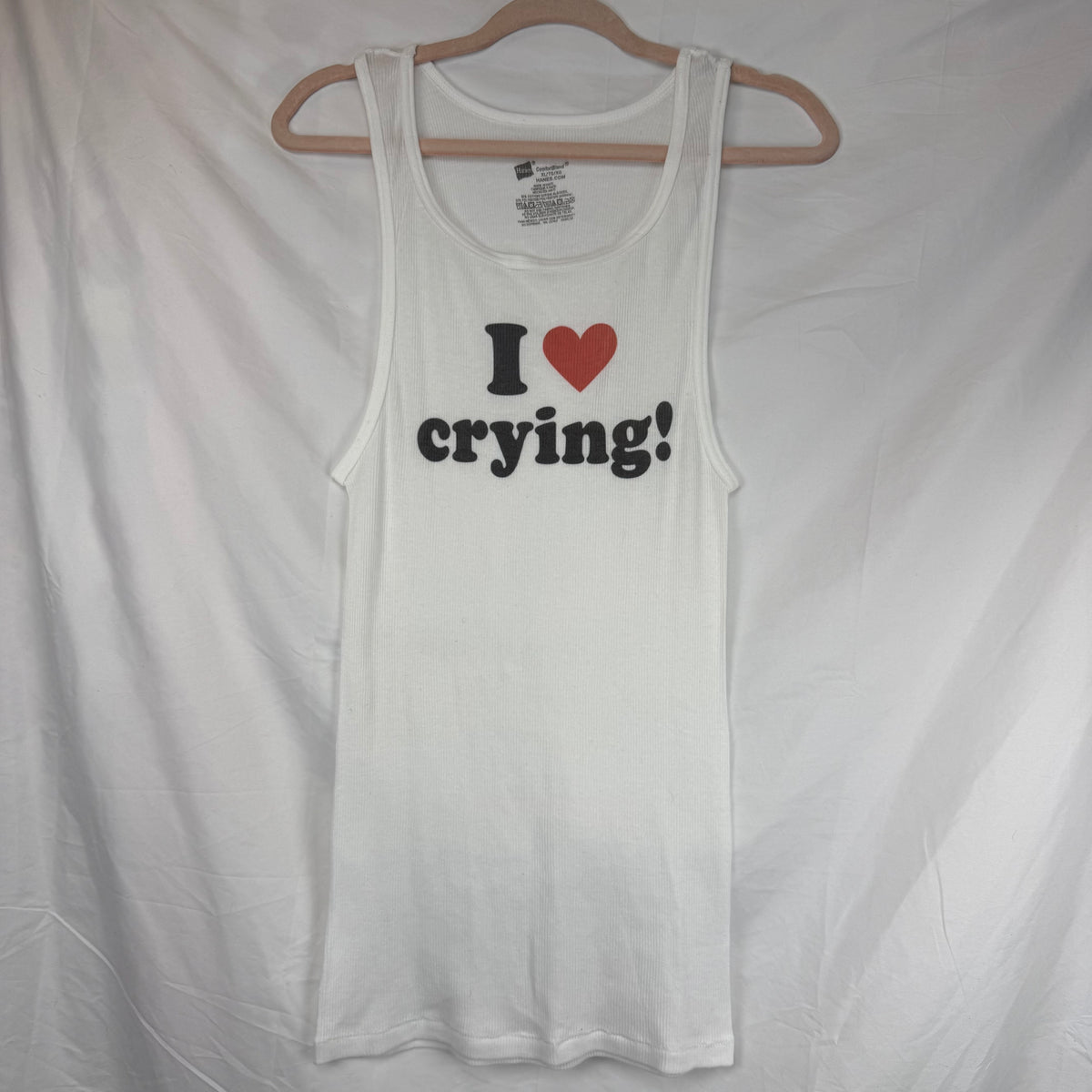 I LOVE CRYING SAMPLE TANK #1  - ADULT XL