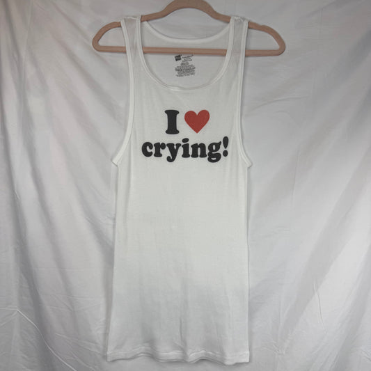 I LOVE CRYING SAMPLE TANK #1  - ADULT XL