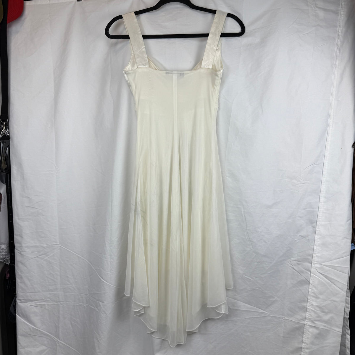 SPIDERWEBS WHITE SAMPLE DRESS - S