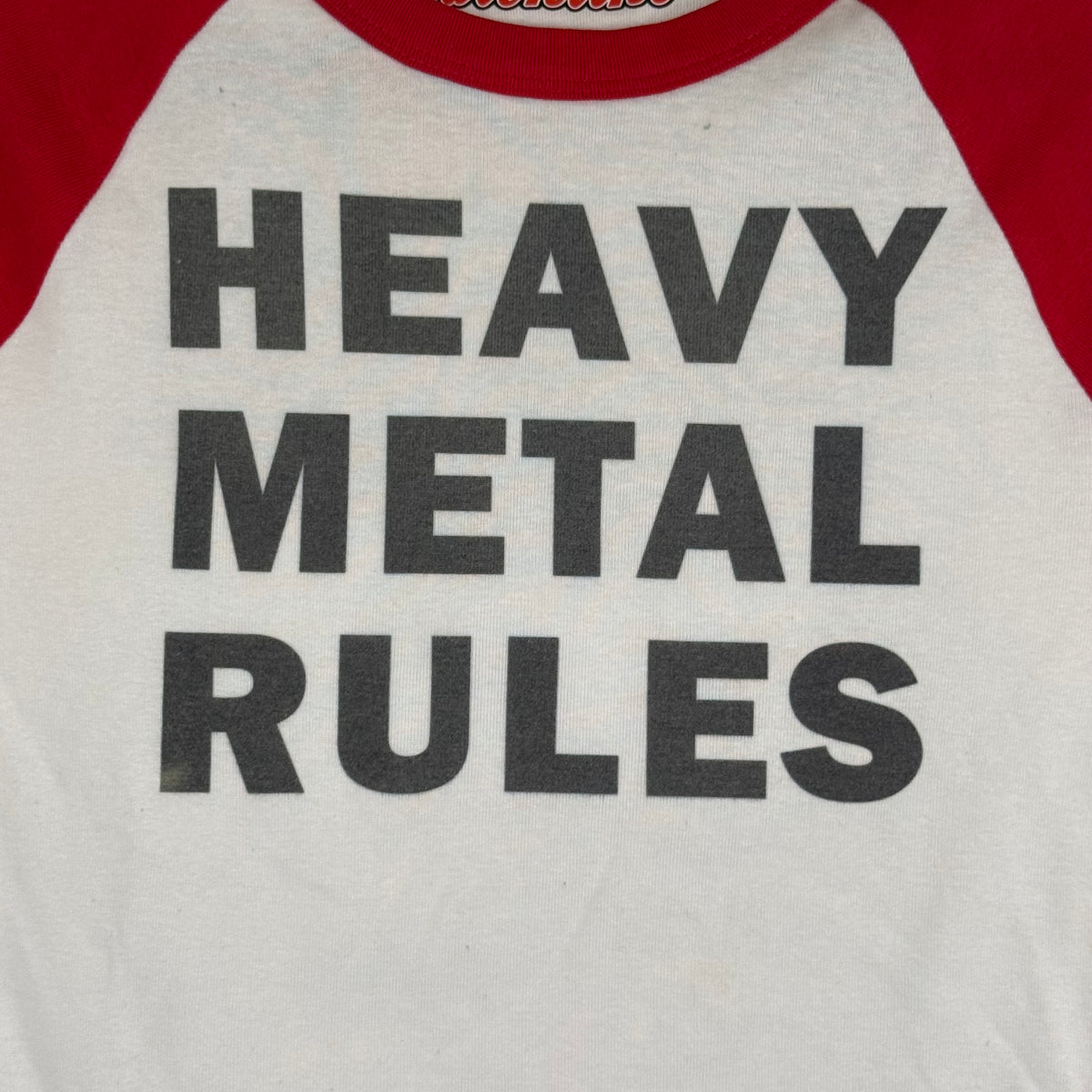 HEAVY METAL RULES SAMPLE BASEBALL TEE - M