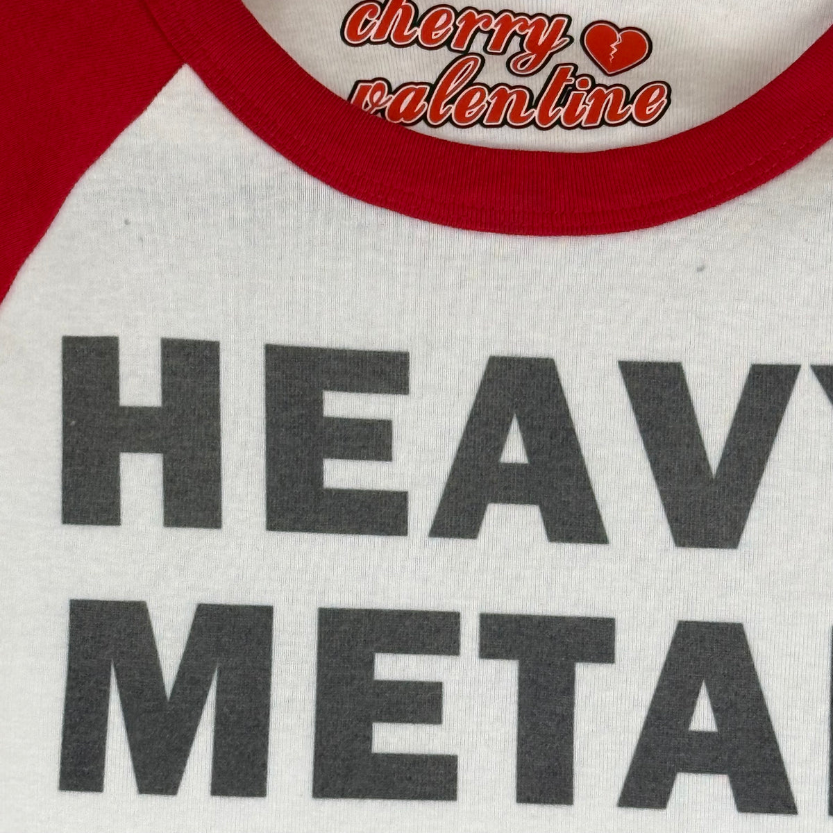 HEAVY METAL RULES SAMPLE BASEBALL TEE - M