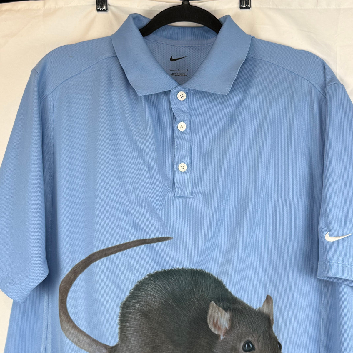 BIG RAT BLUE SAMPLE POLO TEE - MENS L
