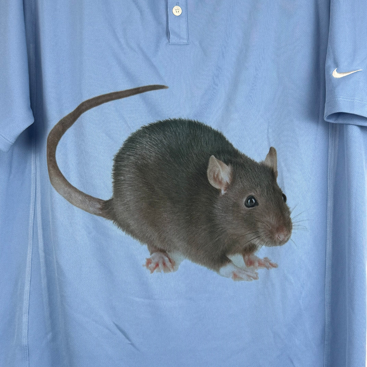BIG RAT BLUE SAMPLE POLO TEE - MENS L