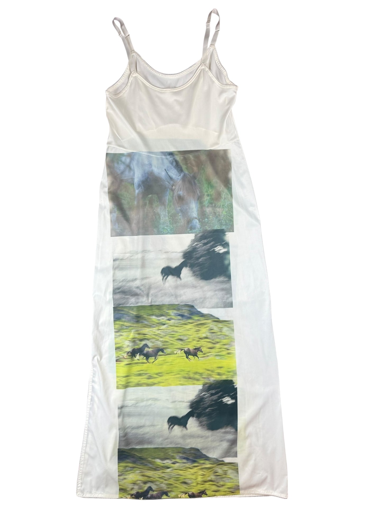 GOODBYE HORSES WHITE DRESS - S