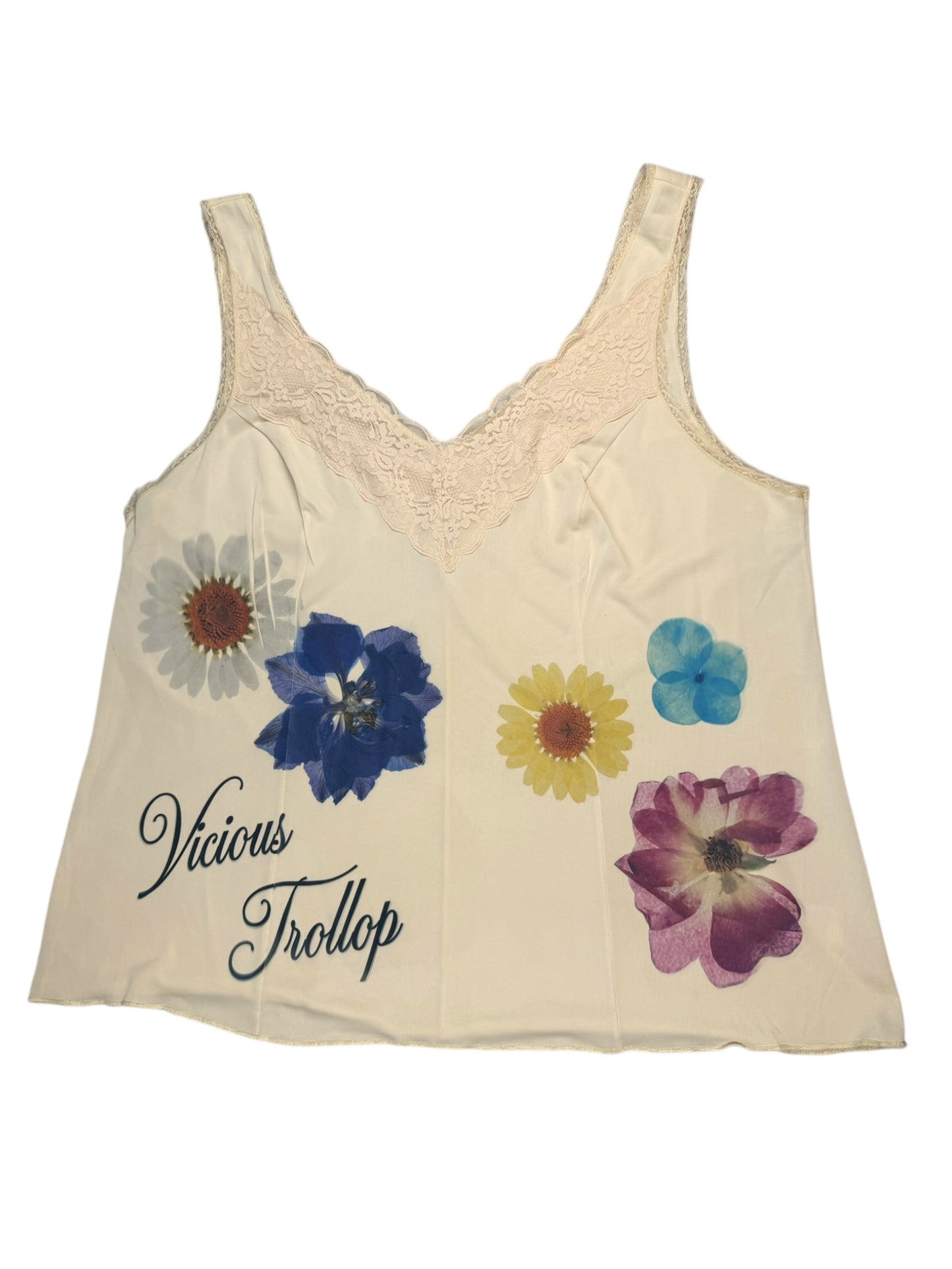 VICIOUS TROLLOP LACE TANK - 2X