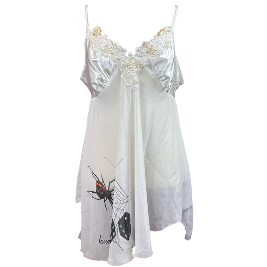 LOVE ME TENDER LACE BABY DOLL TANK TOP - L