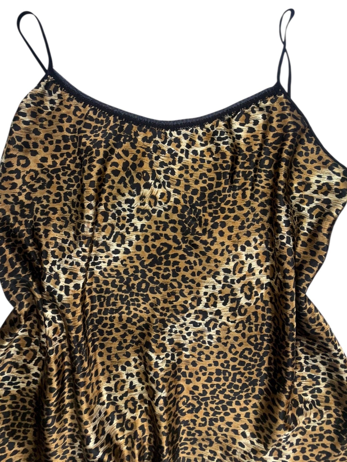 VINTAGE LEOPARD SLIP DRESS - 3X