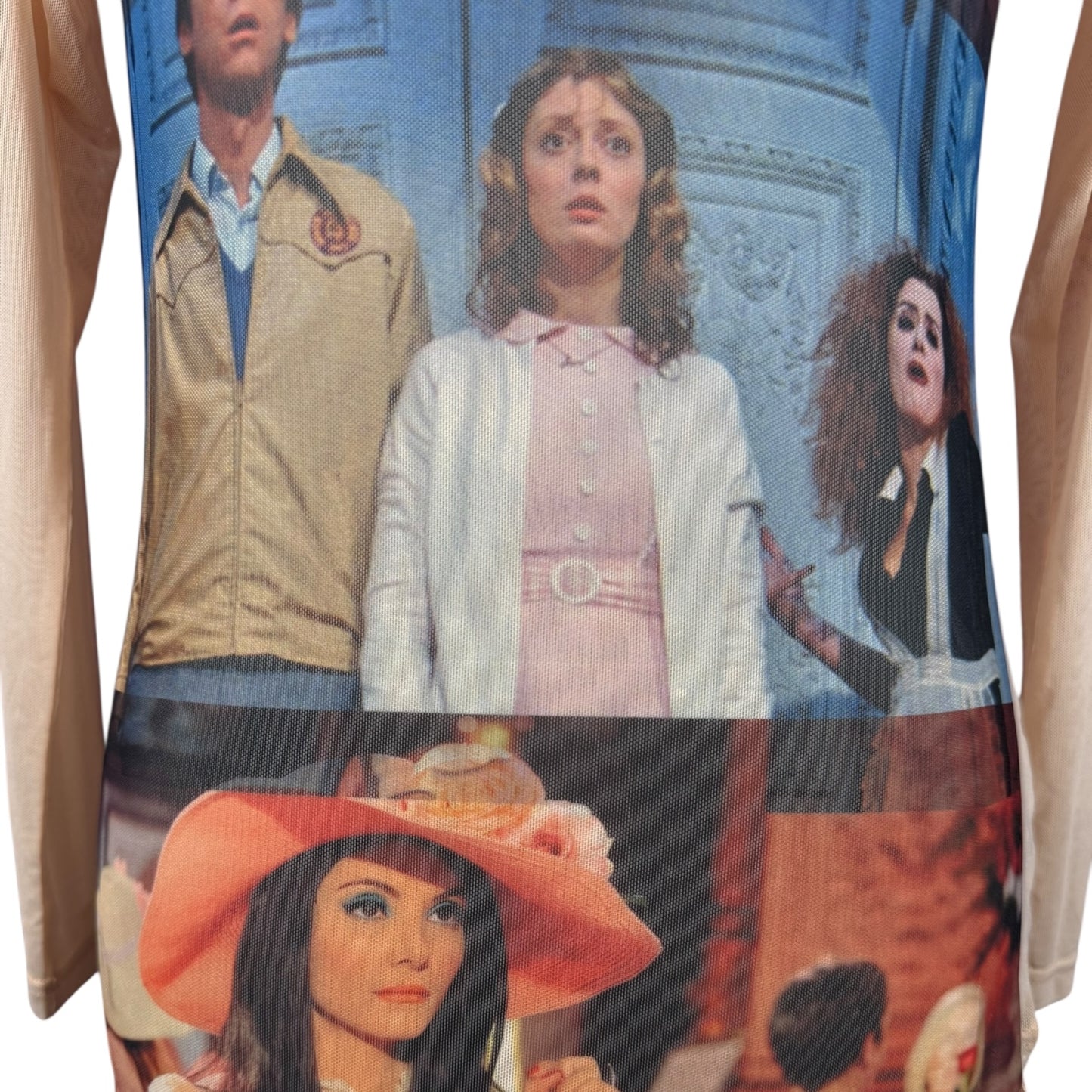 ROCKY HORROR/LOVE WITCH TAN MESH SAMPLE - M/L