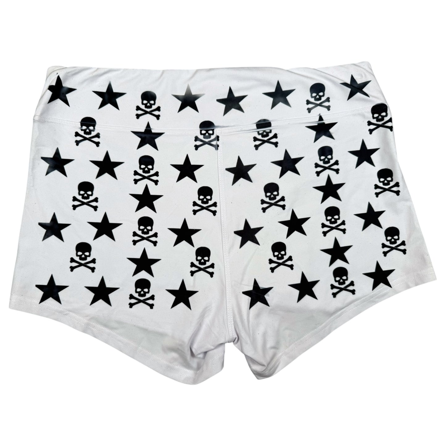 STAR SKULL YOGA SHORTS SAMPLE - XL