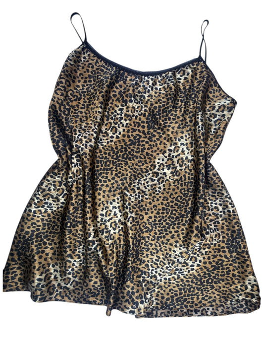 VINTAGE LEOPARD SLIP DRESS - 3X