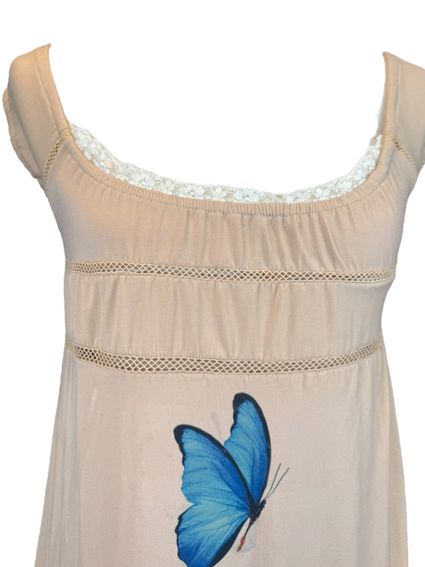 BUTTERFLY BLUE DRESS - L