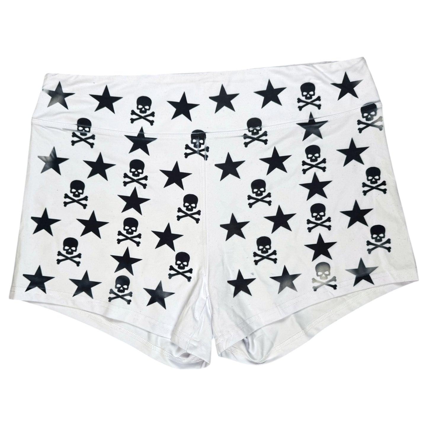 STAR SKULL YOGA SHORTS SAMPLE - XL