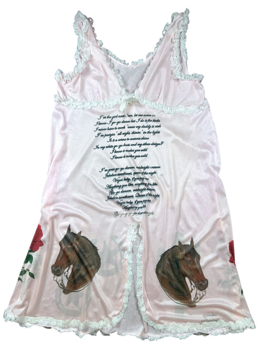 WESTERN DREAM PINK BABYDOLL DRESS - XL