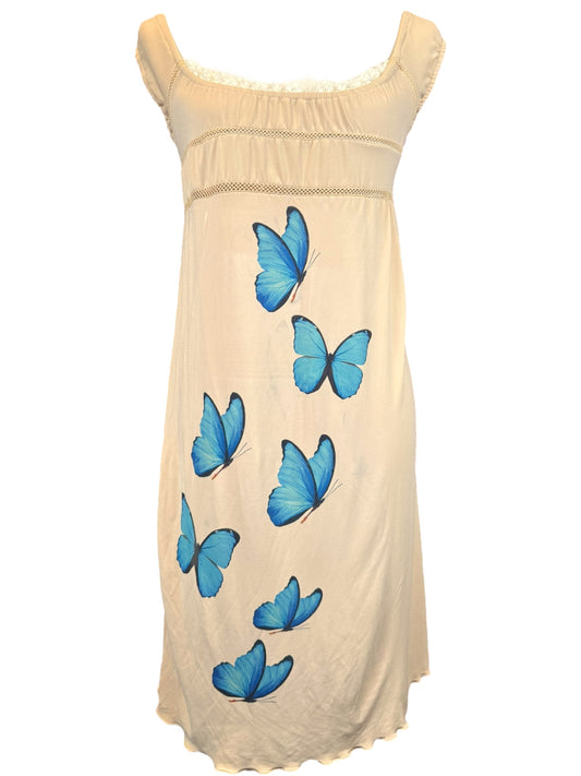 BUTTERFLY BLUE DRESS - L